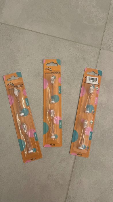 Насадки Vega Kids VK-15 для електричної звукової щітки Vega Kids VK-400