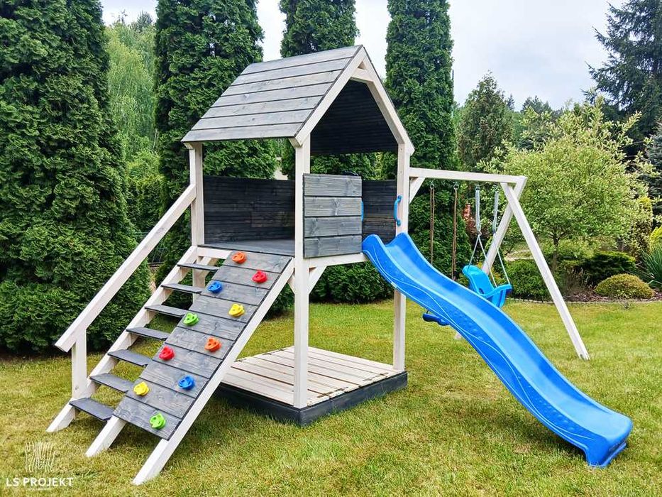 Plac zabaw domek dla dzieci huśtawki zjeżdżalnia wspinaczka‼️gwarancja