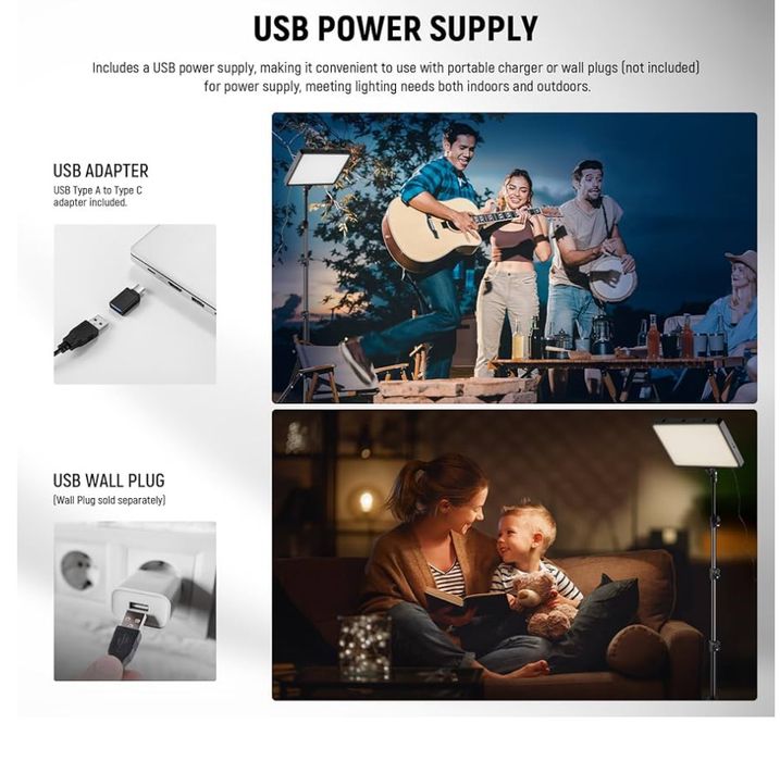 Zestaw oświetlenia wideo LED dwukolorowego NEEWER BASICS BP300