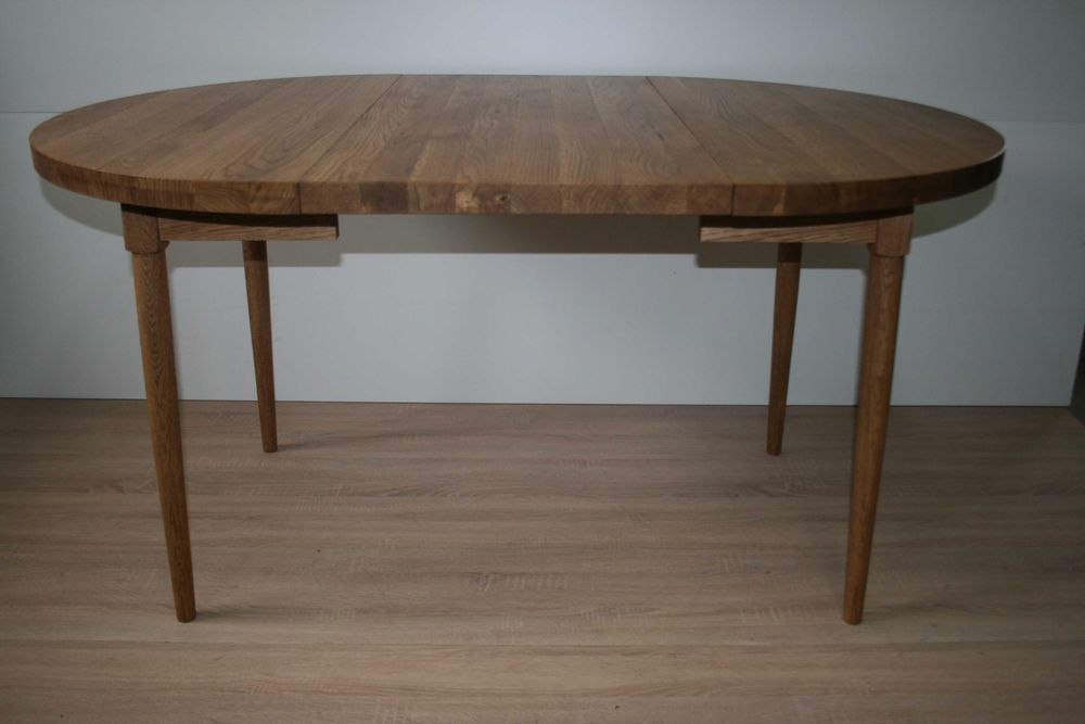 Stół okrągły, owalny dębowy rozkładany LOFT klasyczny,