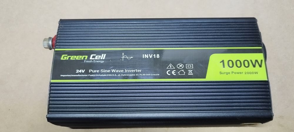 Inversor onda pura 24V DC / 230V - 1000W / 2000W AC