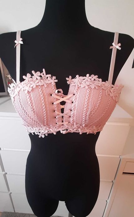 Biustonosz w kwiaty 70c, 75c