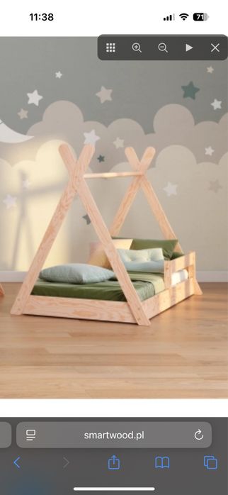 Lozko tipi dla dziecka 60x120