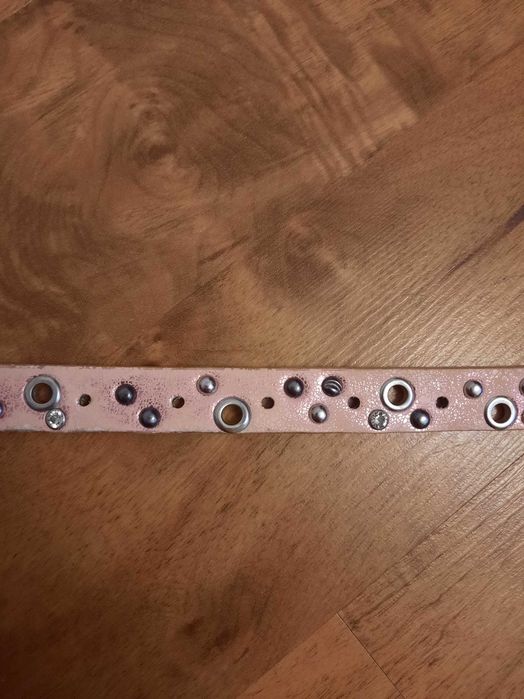 Różowy pasek paseczek rozmiar 80cm