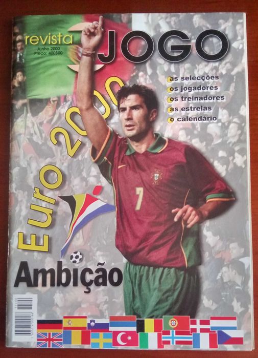Revista do jornal o jogo de apresentação do europeu de futebol 2000