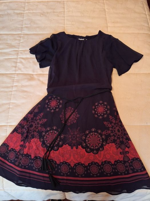 Desigual Brand Dress - Black and Red