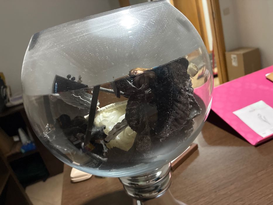 Taça vidro decorativa