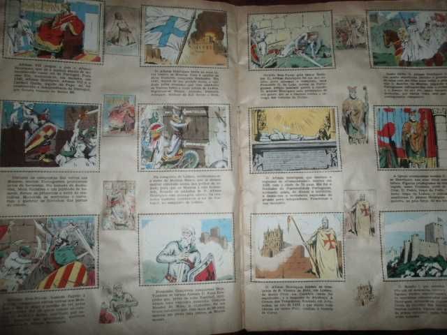 cromos- história de portugal, completa,1ºed.,1953