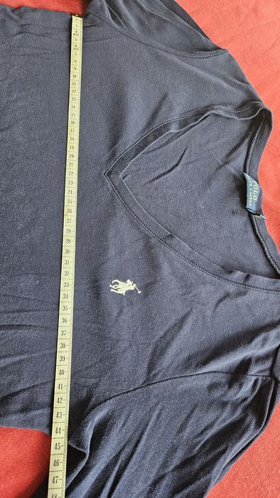 T-shirt granatowy Polo RalphL.  długi rękaw r.M