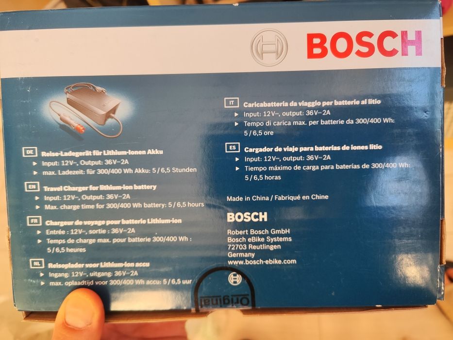 Ładowarka Bosch do roweru elektrycznego