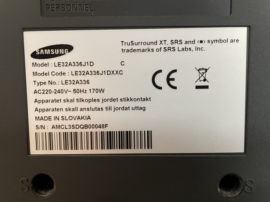Tv Samsung avariada, para peças ou reparar