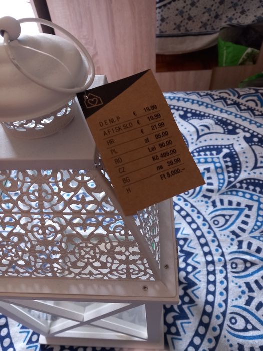 Candeeiro decorativo para vela grande