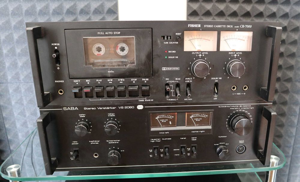 Стойка Усилитель SABA VS-2080 кассетная дека  FISHER CR-7000