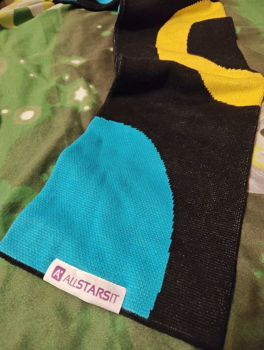 Стильный яркий шарф в рубчик ALLSTARSIT (198x19см)