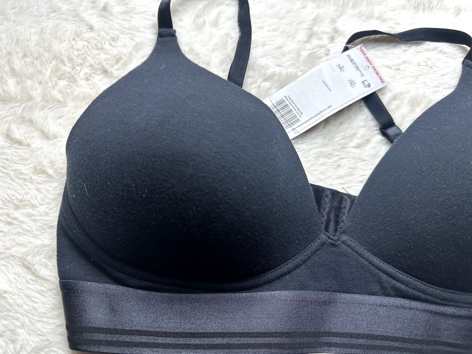 F & F biustonosz czarny profilowany nowy 75 C