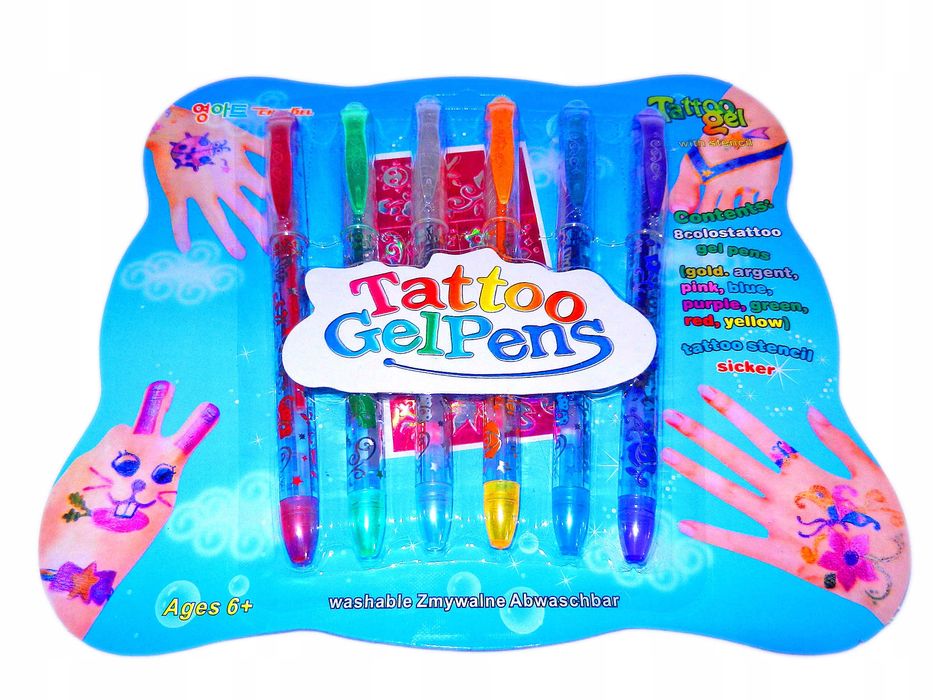 tatuaż robienie tatuaży szablony 6w1 zmywalne