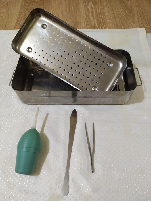 Стерилизатор Спринцовка Груша Пинцет Лопатка