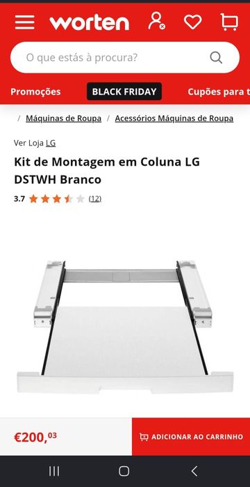 Kit Empilhamento Máquinas Roupa