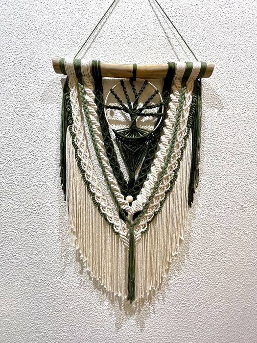Painel decorativo em macrame