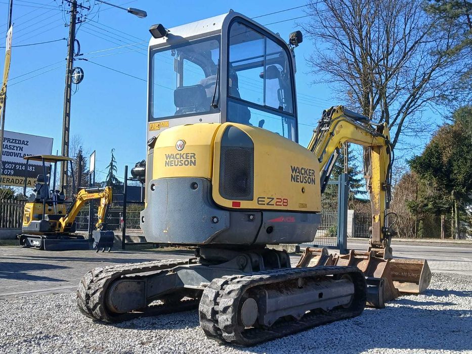 Minikoparka Wacker Neuson. EZ28 z VDS 2014 roku 1 WŁ waga 3000kg