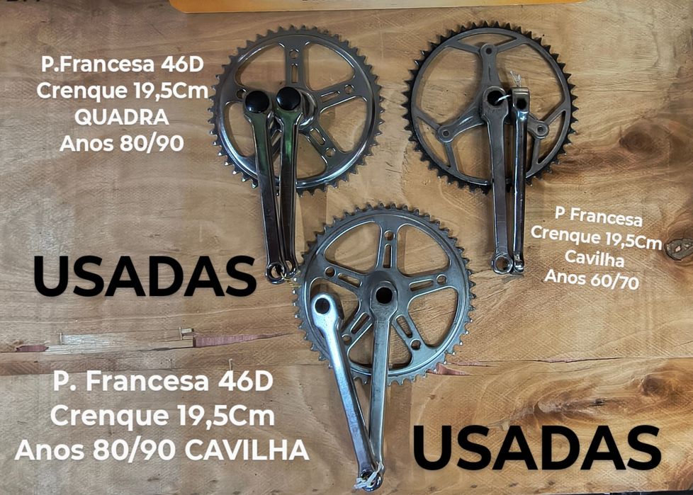 Pedaleiras Francesas bicicleta anos 40/50 e 60/70/80/90 single speed