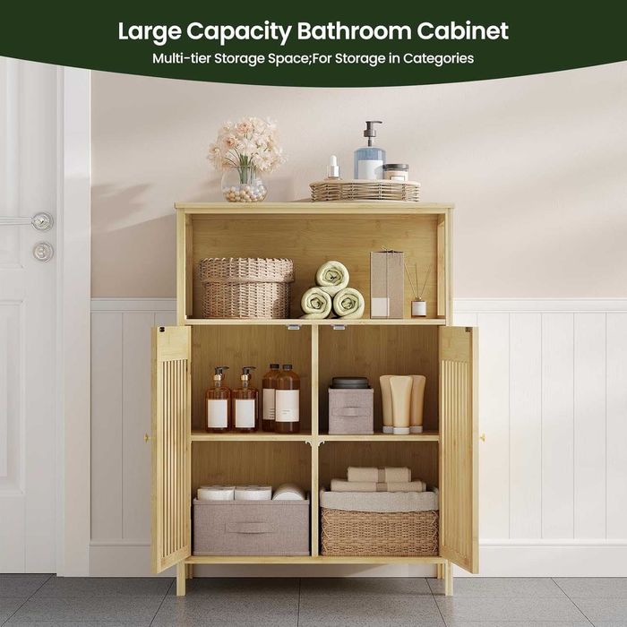 Nowa szafka łazienkowa /szafa bambusowa /komoda / półka / regał !K186!