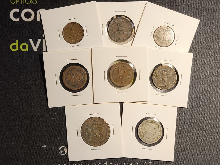Moedas de 1, 2, 5, 10, 20, 50 Centavos & 1 Escudo - [1917 a 1940] (lista atualizada a 24 de agosto)