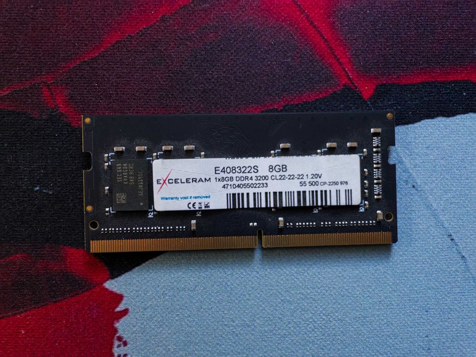 Оперативна памʼять для ноутбука eXceleram DDR4 8GB 3200MHz SODIMM (E408322S)