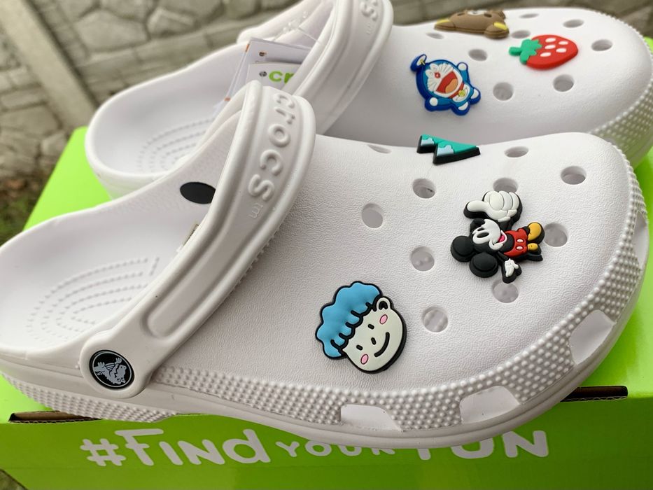 Крокси білі Crocs модель Класік 37 38 39 40 42 43 44 розмір