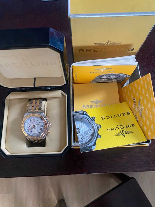 BREITLING CHRONOMAT Evolution Chronograph Steel/GOLD 18K