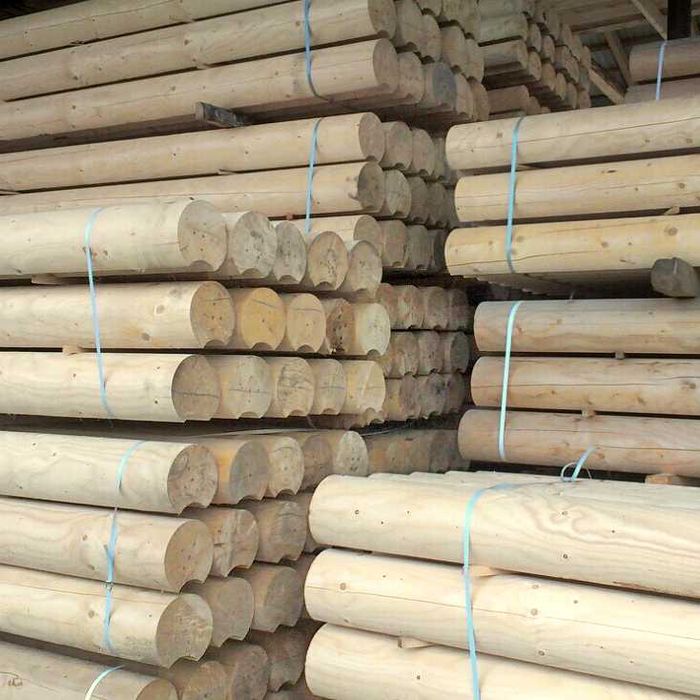 Bal drewniany toczony 160mm, bale na dom