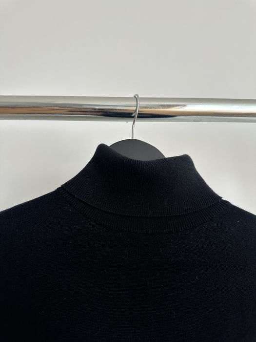 Czarny męski sweter golf gładki sweterek golfik basic XS 44 S 46 H&M