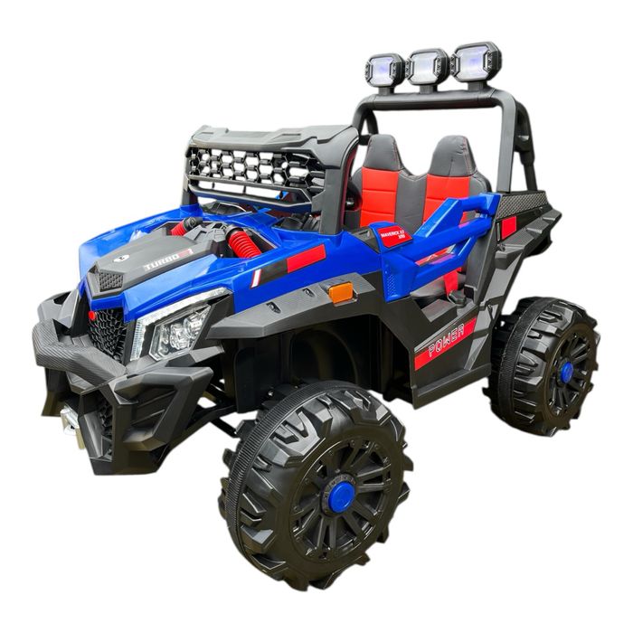 Auto na akumulator Terenowe MEGA 4 silniki 45 W 12 volt Skóra, LED