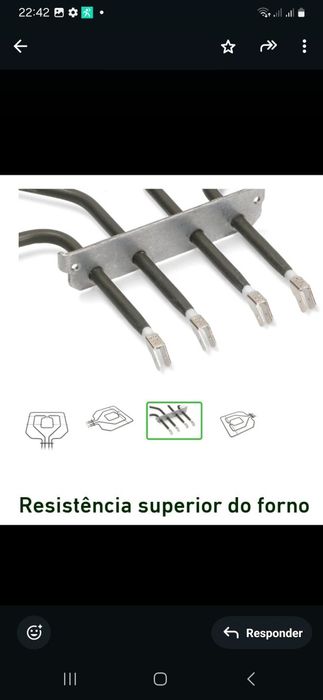 Resistência do forno Bosch, Balay, Siemens