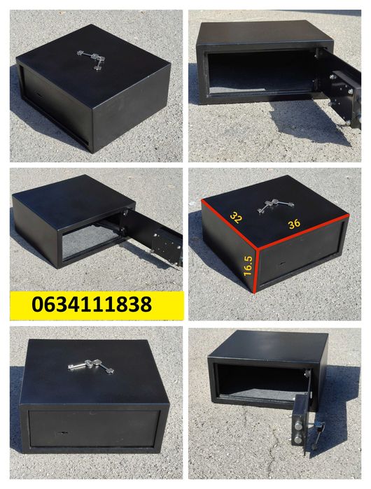 Сейф для денег и документов А4.  Два ключа.