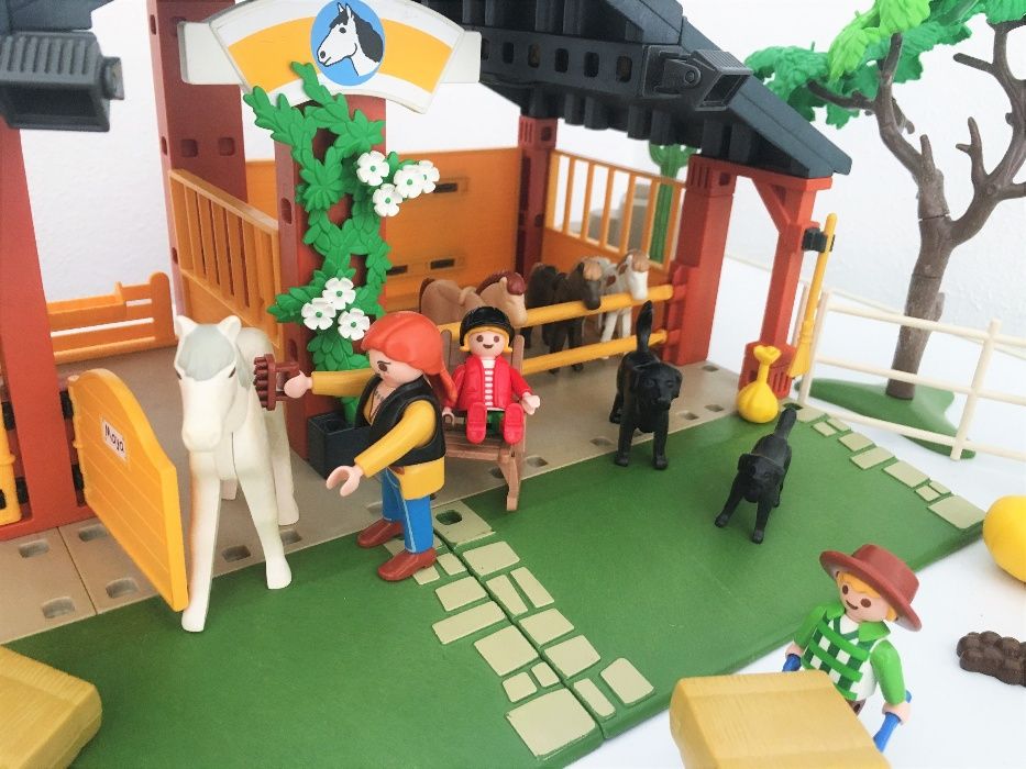 Brinquedo: Quinta Rancho Cavalos & Póneis Da Playmobil, Set 3120, 2001