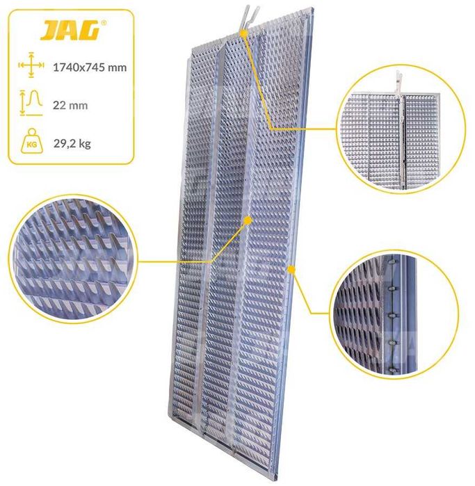 Sito żaluzjowe ocynkowane górne, lamela-22mm | Nowe | Nr. 736060.00