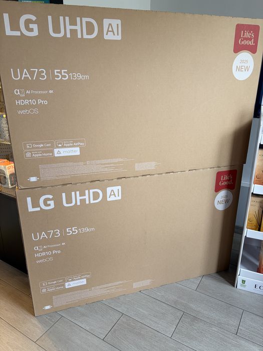 Tv LG de 55 polegadas modelo UA73