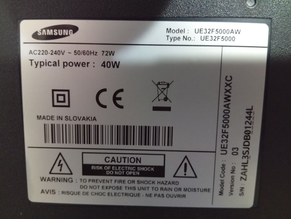 Colunas TV Samsung 32 polegadas