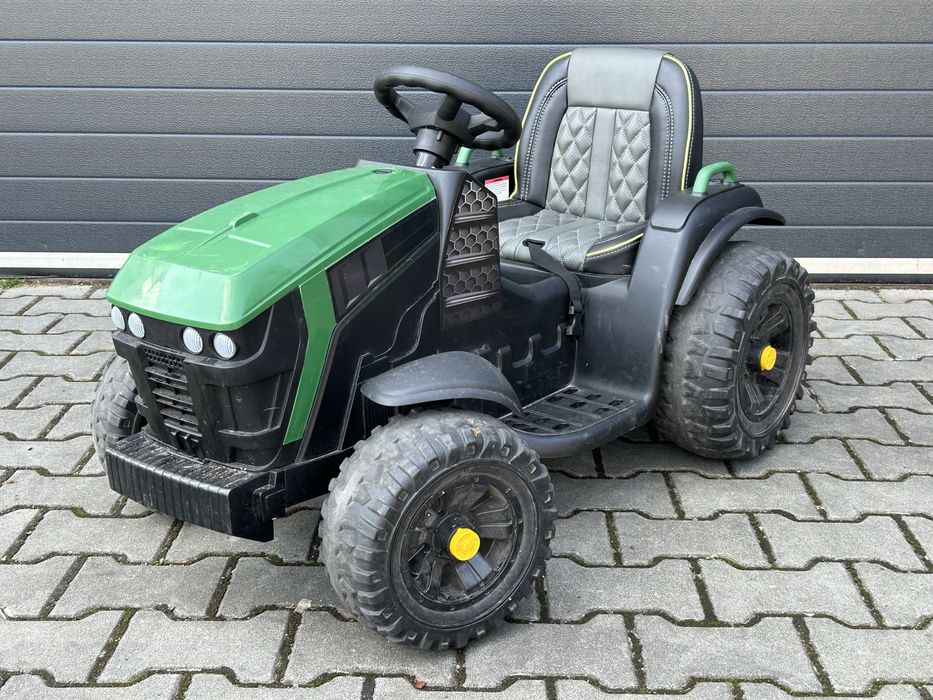 Duży Traktor na akumulator Pilot Miękkie koła Skóra 2 Silniki