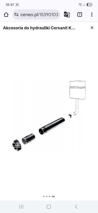 K99-0276 Uniwersalny perlator do miski wiszącej INVERTO Cersanit.