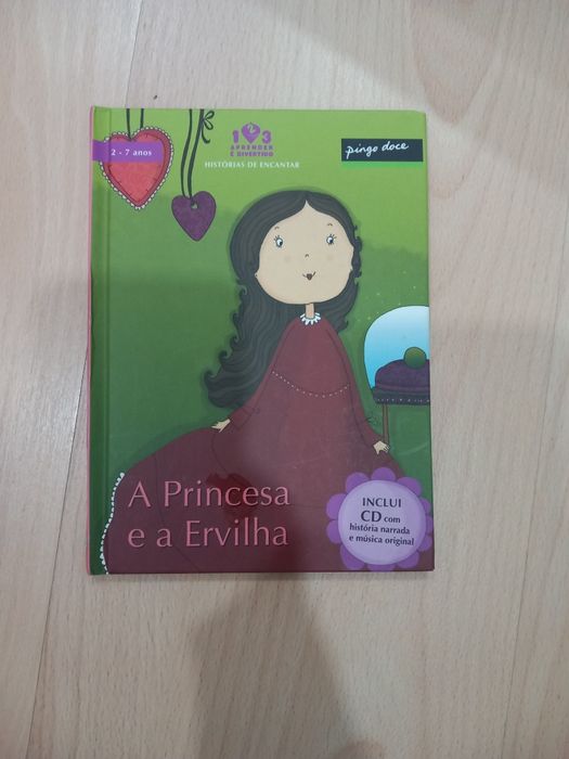 Livro "A princesa e a ervilha"