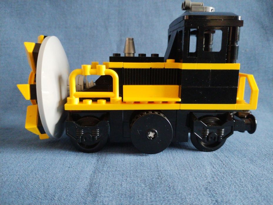 LEGO train pług śnieżny, pociąg, lokomotywa