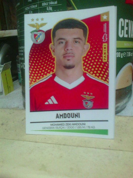 amdouni sport lisboa benfica 2025 cromo panini