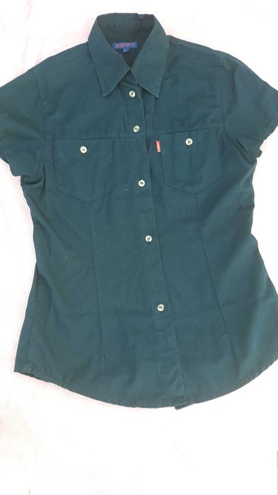 Jeans skinny cintura alta (5€) e camisa Zippy 16 anos (5€)