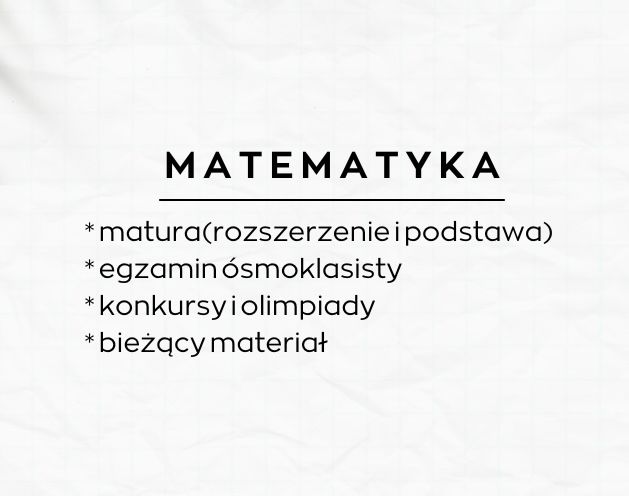 Korepetycje matematyka Lublin