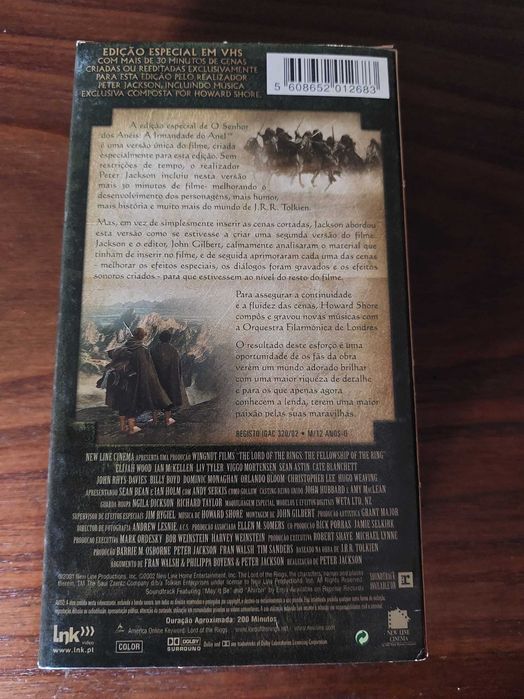 O Senhor dos Anéis, A Irmandade do Anel (Edição Especial, VHS)