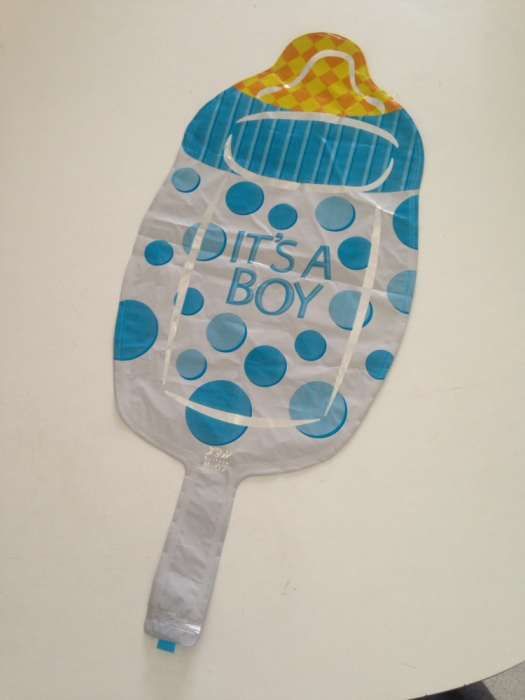 Balões e placas para cha de bebe
