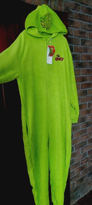 Przebranie kostium Grinch karnawał dres
