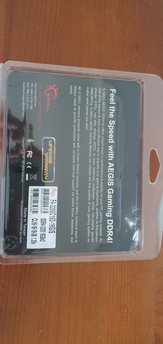 Memória RAM DDR4 16gb 3200mhz (2×8gb) G.Skill Aegis